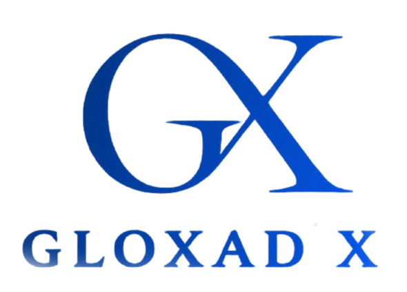 Gloxadx white logo